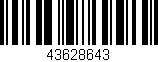 Código de barras (EAN, GTIN, SKU, ISBN): '43628643'