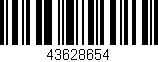 Código de barras (EAN, GTIN, SKU, ISBN): '43628654'