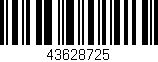 Código de barras (EAN, GTIN, SKU, ISBN): '43628725'