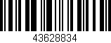 Código de barras (EAN, GTIN, SKU, ISBN): '43628834'