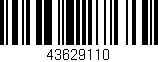 Código de barras (EAN, GTIN, SKU, ISBN): '43629110'
