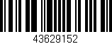 Código de barras (EAN, GTIN, SKU, ISBN): '43629152'