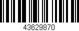 Código de barras (EAN, GTIN, SKU, ISBN): '43629870'