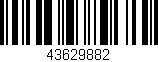 Código de barras (EAN, GTIN, SKU, ISBN): '43629882'