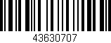 Código de barras (EAN, GTIN, SKU, ISBN): '43630707'