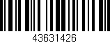 Código de barras (EAN, GTIN, SKU, ISBN): '43631426'