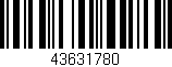 Código de barras (EAN, GTIN, SKU, ISBN): '43631780'