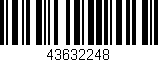 Código de barras (EAN, GTIN, SKU, ISBN): '43632248'