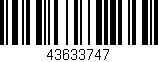 Código de barras (EAN, GTIN, SKU, ISBN): '43633747'