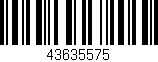 Código de barras (EAN, GTIN, SKU, ISBN): '43635575'