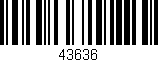 Código de barras (EAN, GTIN, SKU, ISBN): '43636'
