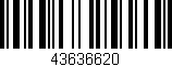 Código de barras (EAN, GTIN, SKU, ISBN): '43636620'