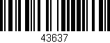 Código de barras (EAN, GTIN, SKU, ISBN): '43637'