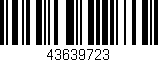 Código de barras (EAN, GTIN, SKU, ISBN): '43639723'