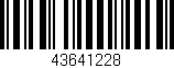 Código de barras (EAN, GTIN, SKU, ISBN): '43641228'