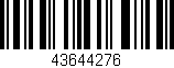 Código de barras (EAN, GTIN, SKU, ISBN): '43644276'