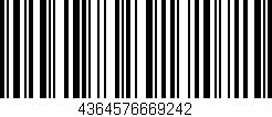 Código de barras (EAN, GTIN, SKU, ISBN): '4364576669242'