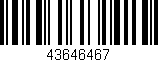 Código de barras (EAN, GTIN, SKU, ISBN): '43646467'