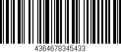 Código de barras (EAN, GTIN, SKU, ISBN): '4364678345433'