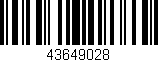 Código de barras (EAN, GTIN, SKU, ISBN): '43649028'
