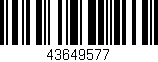 Código de barras (EAN, GTIN, SKU, ISBN): '43649577'