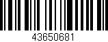 Código de barras (EAN, GTIN, SKU, ISBN): '43650681'