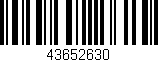 Código de barras (EAN, GTIN, SKU, ISBN): '43652630'