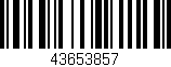 Código de barras (EAN, GTIN, SKU, ISBN): '43653857'