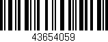 Código de barras (EAN, GTIN, SKU, ISBN): '43654059'