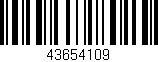 Código de barras (EAN, GTIN, SKU, ISBN): '43654109'