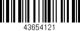 Código de barras (EAN, GTIN, SKU, ISBN): '43654121'