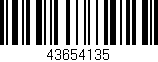 Código de barras (EAN, GTIN, SKU, ISBN): '43654135'
