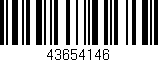 Código de barras (EAN, GTIN, SKU, ISBN): '43654146'