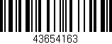 Código de barras (EAN, GTIN, SKU, ISBN): '43654163'