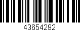 Código de barras (EAN, GTIN, SKU, ISBN): '43654292'