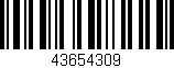 Código de barras (EAN, GTIN, SKU, ISBN): '43654309'