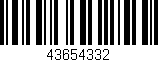 Código de barras (EAN, GTIN, SKU, ISBN): '43654332'