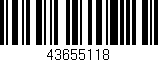 Código de barras (EAN, GTIN, SKU, ISBN): '43655118'