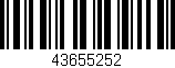 Código de barras (EAN, GTIN, SKU, ISBN): '43655252'