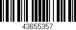 Código de barras (EAN, GTIN, SKU, ISBN): '43655357'