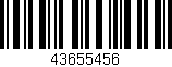 Código de barras (EAN, GTIN, SKU, ISBN): '43655456'