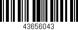 Código de barras (EAN, GTIN, SKU, ISBN): '43656043'