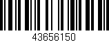 Código de barras (EAN, GTIN, SKU, ISBN): '43656150'
