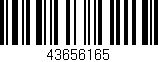 Código de barras (EAN, GTIN, SKU, ISBN): '43656165'