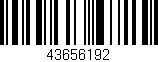 Código de barras (EAN, GTIN, SKU, ISBN): '43656192'