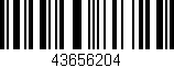 Código de barras (EAN, GTIN, SKU, ISBN): '43656204'