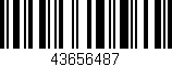 Código de barras (EAN, GTIN, SKU, ISBN): '43656487'