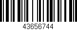 Código de barras (EAN, GTIN, SKU, ISBN): '43656744'