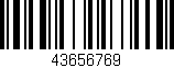 Código de barras (EAN, GTIN, SKU, ISBN): '43656769'