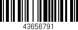 Código de barras (EAN, GTIN, SKU, ISBN): '43656791'